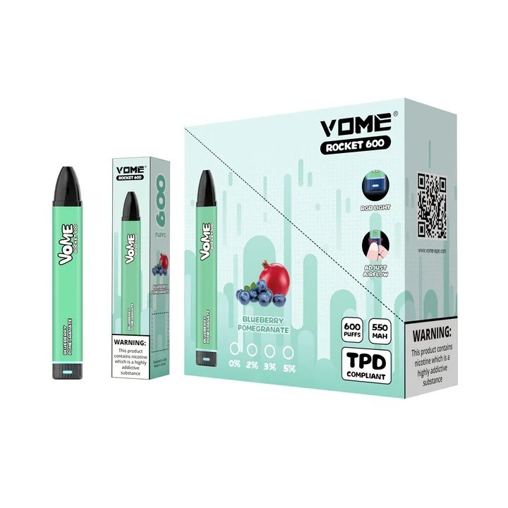 600 Puff E Liquid Electronic Cigarette 2% Nicotine Disposable Vape Pens