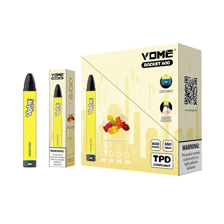 600 Puff E Liquid Electronic Cigarette 2% Nicotine Disposable Vape Pens