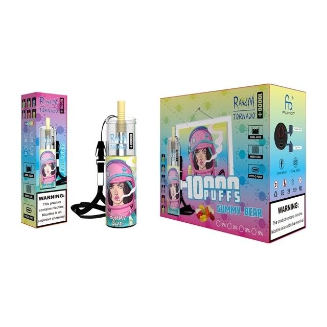 Flavored Disposable Vape Pens 10000 Puffs With Nicotine Salt 50mg 20ML of E-liquid